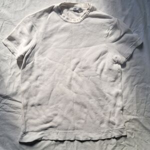 Zara White Textured Men's Shirt